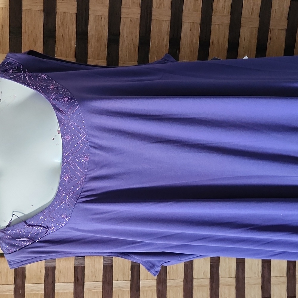 NWT! R&M Purple Sleeveless Dress With Jacket Embellishef - Picture 5 of 12